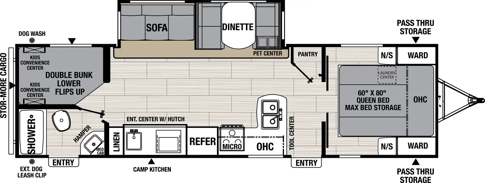 Northern Spirit 2963BH Floorplan